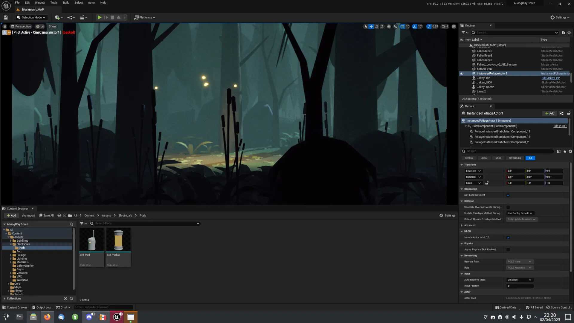 Old colour grade on forest section Old colour grade on forest section