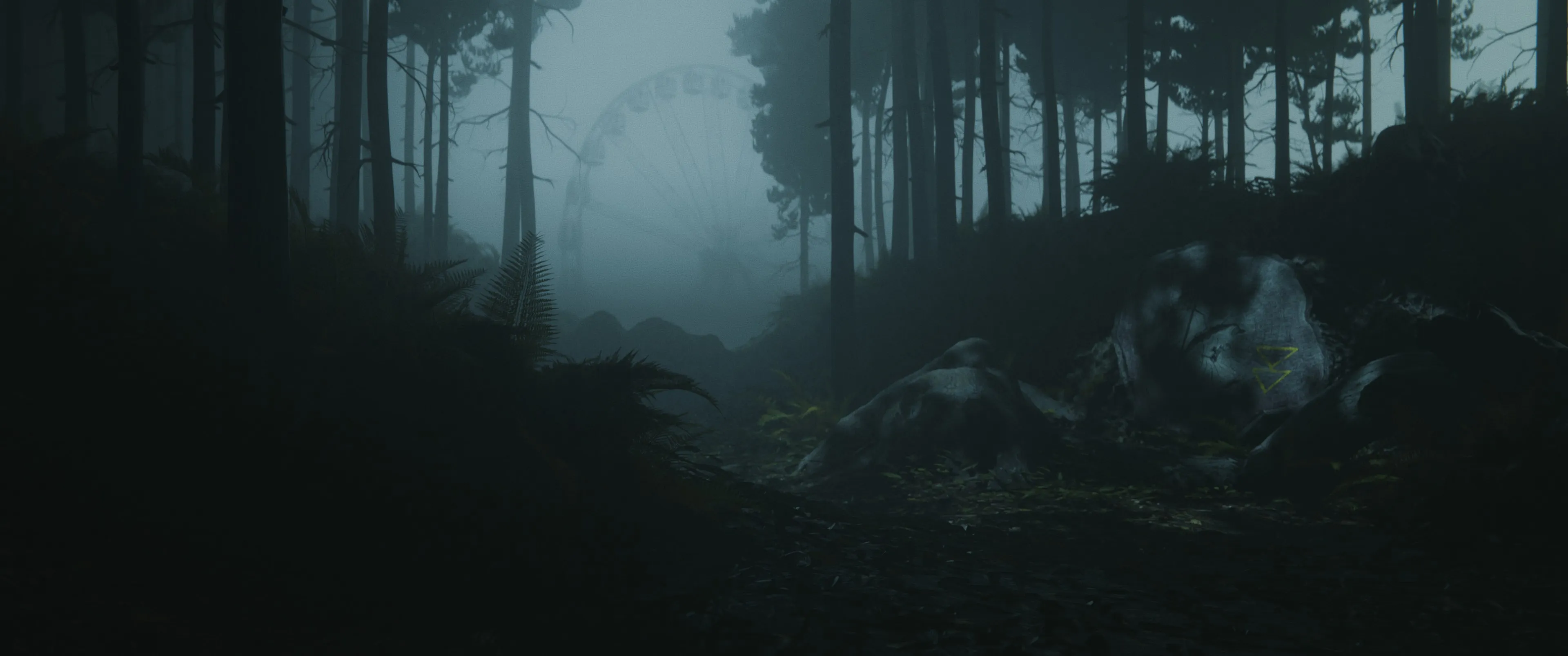 Alan Wake II night lighting