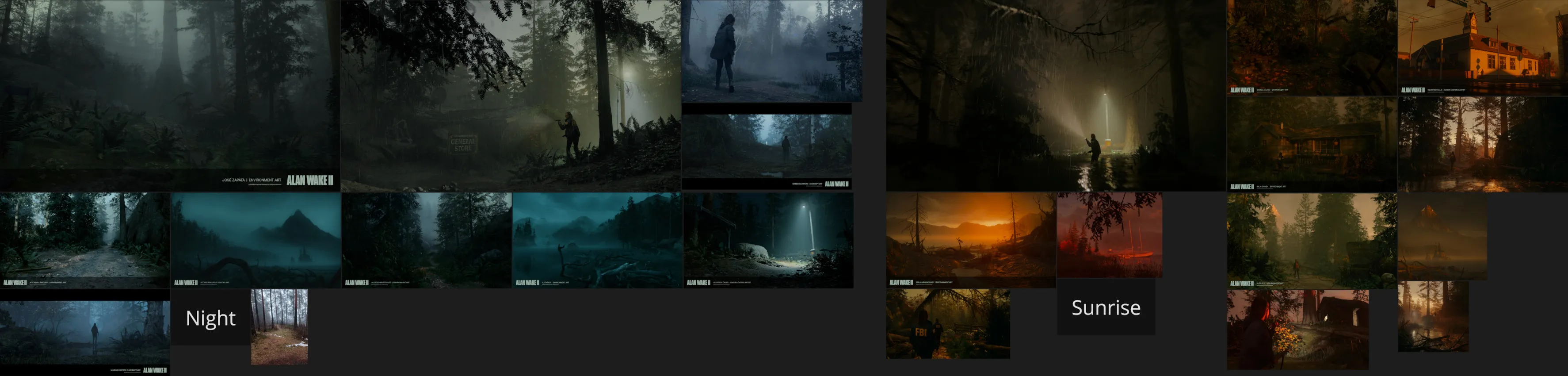Alan Wake II reference PureRef board