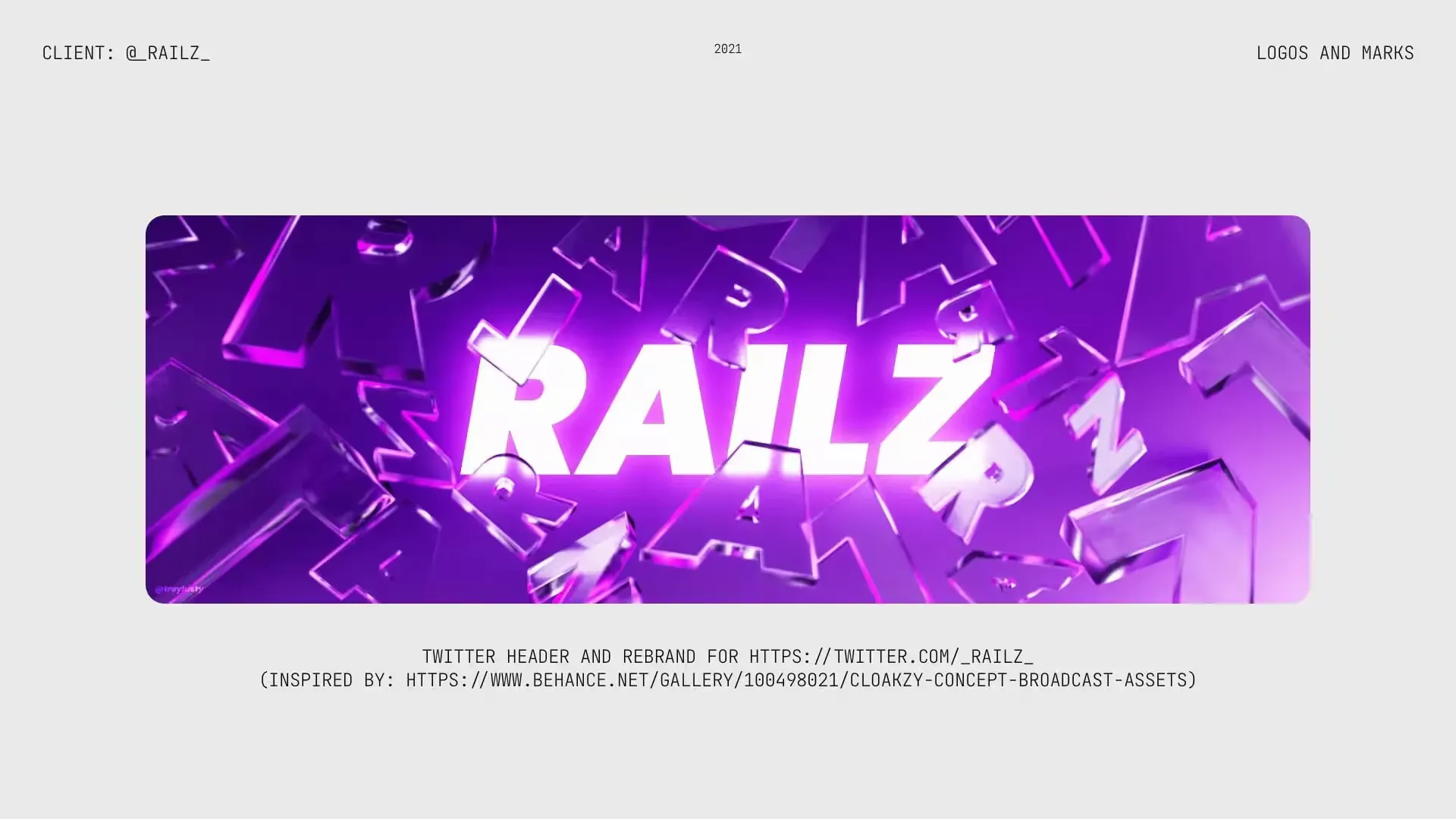 Header design for @railz