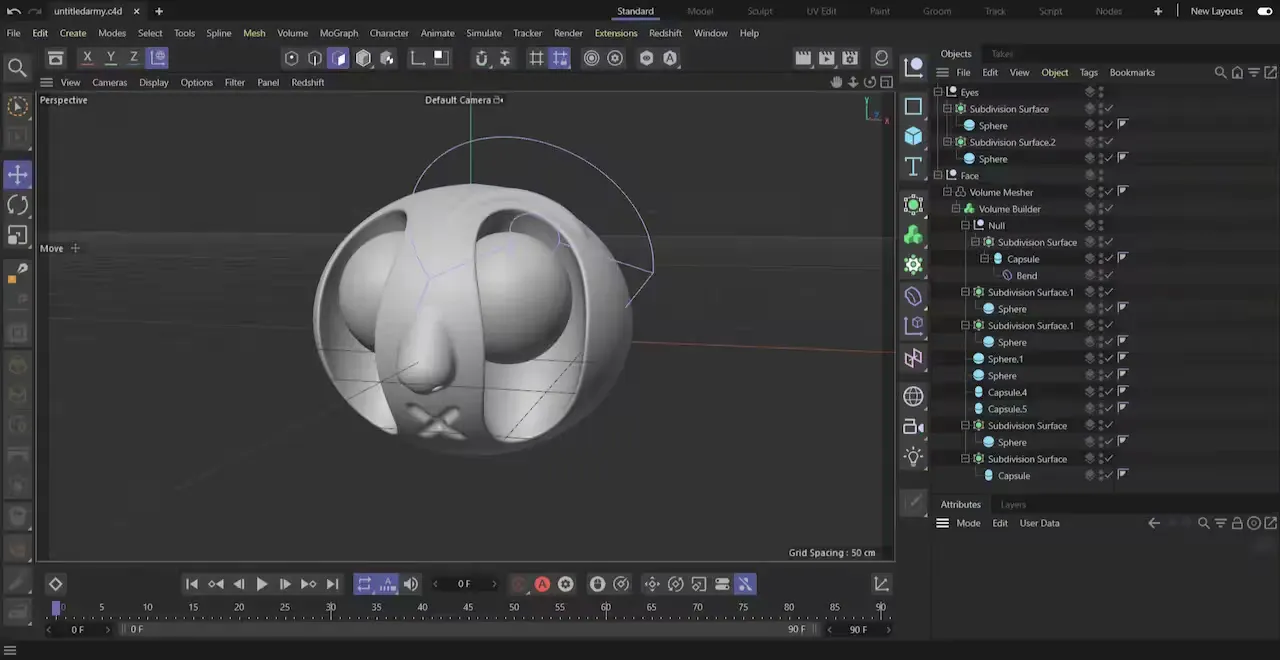 UntitledArmy inspired character C4D volume builder